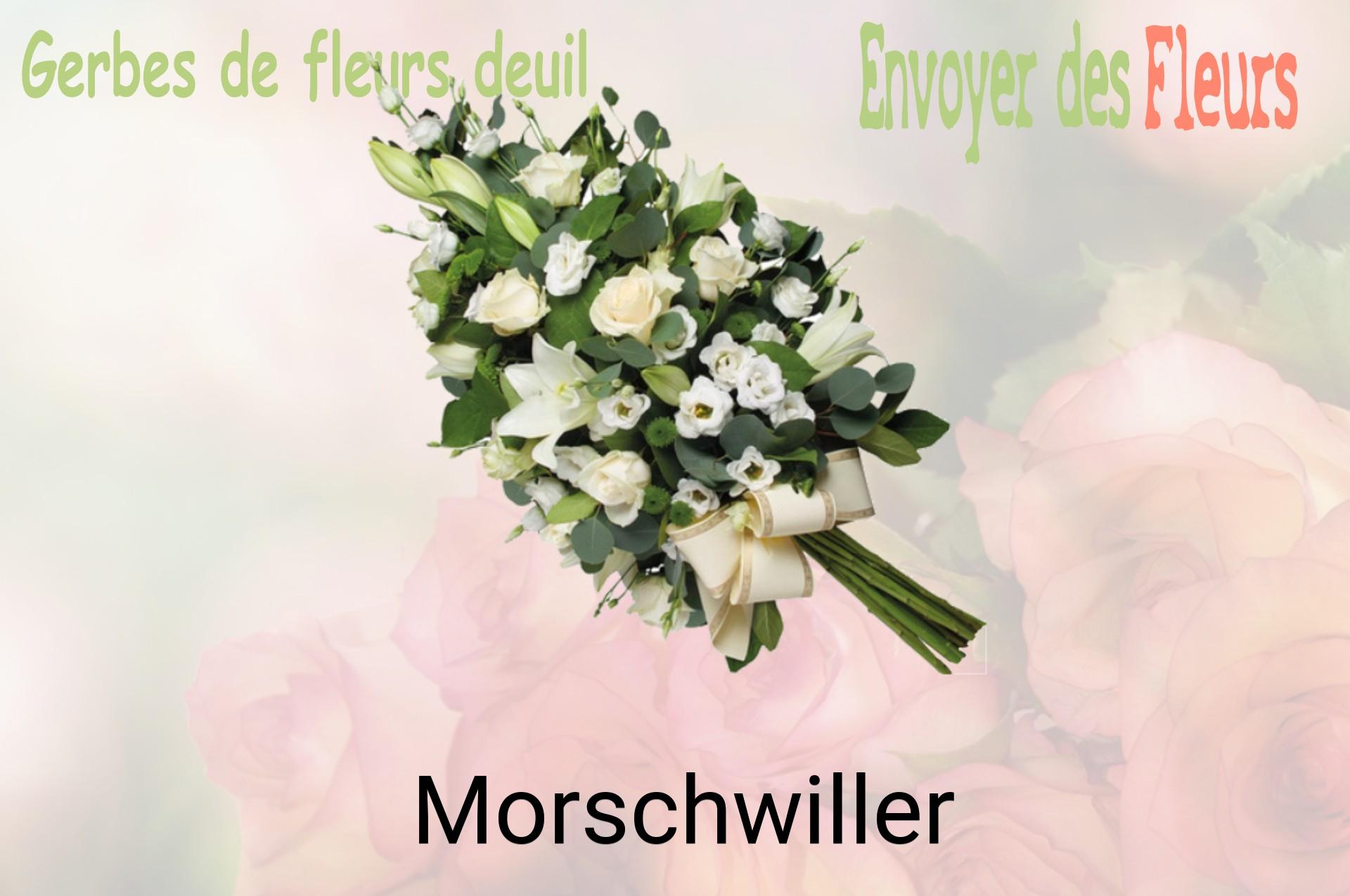 Gerbe de fleurs de deuil livrée à Morschwiller